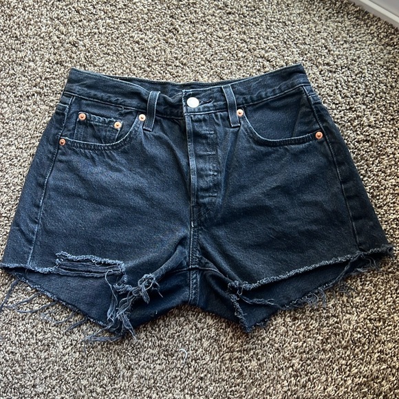 LEVIS ORIGINAL 501 HIGH RISE SHORTS - Picture 1 of 6
